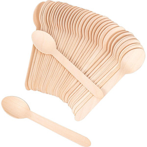 Cubiertos de Madera Ecológicos, Biodegradables y Desechables, con Logotipo Personalizado Impreso, para Regalos, Marca <span class=keywords><strong>ECOLIFE</strong></span>, Naturales - Product Image 2