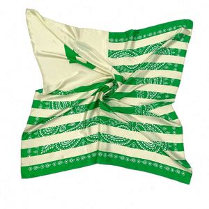 Sciarpe di seta di moda per le donne con la testa stampata digitale sciarpa per capelli di seta <span class=keywords><strong>Bandana</strong></span> <span class=keywords><strong>rossa</strong></span> - Product Image 3