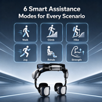 Exosquelette électrique pour genou en fibre de carbone, robot d'assistance à la marche IA pour la randonnée, l'escalade, le cyclisme, amélioration de la force des jambes