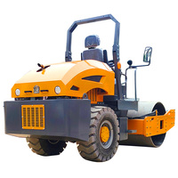 Mini rouleau hydraulique certifié CE rouleau vibrant à double tambour moteur de compacteur de rouleau de route de 3/5 tonnes pour la construction de routes