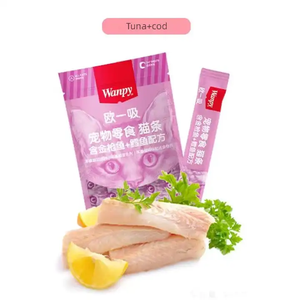 Wanpy Thương Hiệu ouyixi Pet Đồ Ăn Nhẹ Mèo Dải Mèo Thanh Mèo Kem Điều Trị Với Thịt Tươi Công Thức Thức Ăn Vật Nuôi 70G (14G * 5Pcs) - Product Image 3