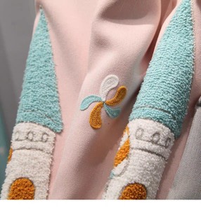 Cotone e lino ricamo Nordic stanza dei bambini del fumetto <span class=keywords><strong>tende</strong></span> oscuranti finito custom semplice protezione ambientale - Product Image 2