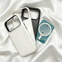 Coques de sublimation magnétiques pour smartphones, coques arrière intégrales en PC, film de sublimation 3D pour iPhone 17, 17 Air, 15 Pro Max