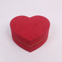 Boîtes Cœur Rose Luxe Unisexe Recyclables de 2 mm d'épaisseur avec Doublure en Velours, Prêtes pour Cadre Photo, Gaufrage et Dorure Personnalisables