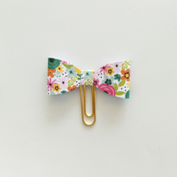 Belle fille arc métal doré trombone décoration manuel signet planificateur accessoires pour paperasse bureau école