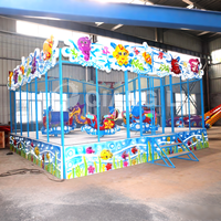 Manège de parc d'attractions pour enfants QiangLi, équipement de terrain de jeux extérieur, capacité de 500 kg pour plus de 10 passagers
