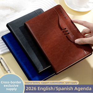 Agenda en cuir A5 2026, une page par jour avec porte-stylo intégré - Parfait pour les professionnels et la planification toute l'année - Product Image 6