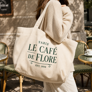 Soft Cotton Canvas Tote <b>Bag</b> <b>Weekend</b> Travel <b>Bag</b> Reusable Shopper <b>Ladies</b> Holiday Beach Carryall Minimalist Classic - Product Image 1