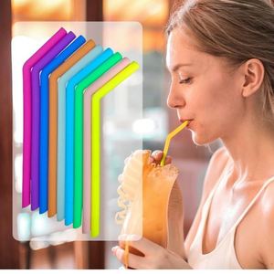 หลอดซิลิโคนแบบพกพา ใช้ซ้ำได้ เกรดอาหาร ทนความร้อนสูง ขายส่ง - Product Image 2