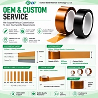 Ruban isolant en polyimide de 0.05mm, adhésif en silicone, isolation électrique haute température pour PCB SMT, électronique, batterie, moteur