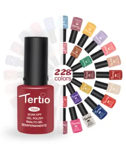 Tertio-esmalte de gel para uñas, esmalte de gel para uñas de alto brillo, 228 colores, 10ml, venta al por mayor