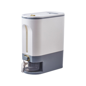Rice Storage Container Sealed Insect Proof Moisture Proof Press Type Kitchen Grain <b>Box</b> Rectangle Gray <b>Small</b> Large - Product Image 5