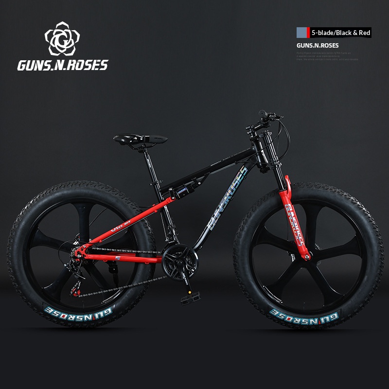 Ruota a cinque coltelli nero-rosso