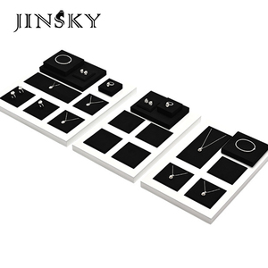 Microfiber Jewellery Display Tray <b>Necklace</b> <b>Ring</b> Bangle Counter Showcase Stand Jewelry Retail Window Prop - Product Image 2