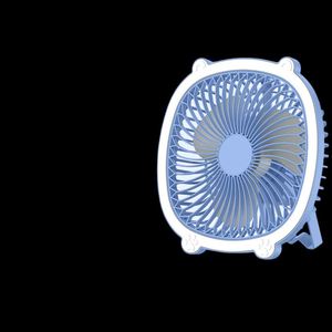 USB <b>Desk</b> Fan Portable <b>Mini</b> Cooling Fan with LED Light Quiet Rechargeable Design for Bedroom Office Travel Dorm Use - Product Image 4