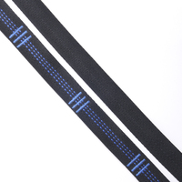 Sangle en jacquard sergé BSD, accessoires d'extérieur, haute résistance, 100 % polyester, écologique, pour chaussures de sport Bartack, noir, haute qualité