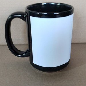 Mug en céramique blanche personnalisé avec poignée, couleur unie, tasse individuelle pour cadeaux - Product Image 2