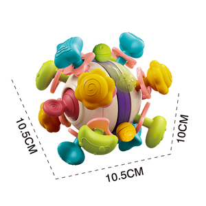 6 in 1 Multifunctional Baby Teether <strong>Ball</strong> Silicone Soft <strong>Ball</strong> for Baby Grasping Sensory Activity Toy Rattle Toy for Baby - Product Image 4