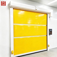 Porte rapide enroulable en PVC Hengjie, porte industrielle à enroulement rapide, porte commerciale automatique, fournisseur en gros pour usines