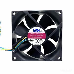 AVC DS08025R12U 8025 12V 0.7A 8CM מארז מחשב 4 חוטים PWM מאוורר מבוקר טמפרטורה - Product Image 1