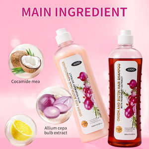 Shampooing réparateur à l'oignon et à la biotine de 500ml, marque privée, soin naturel nourrissant en profondeur, ensemble de shampoing <span class=keywords><strong>Romarin</strong></span> pour la croissance des cheveux - Product Image 4