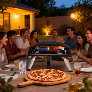 Horno de Pizza <span class=keywords><strong>a</strong></span> Gas Comercial, Equipo <span class=keywords><strong>para</strong></span> Hornear Pizza Italiana, Alitas de Pollo, Asado de <span class=keywords><strong>Carne</strong></span>, Precio de Horno de Pizza <span class=keywords><strong>para</strong></span> Panaderí<span class=keywords><strong>a</strong></span> - Product Image 4
