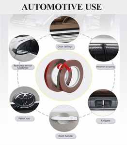 Autocollant adhésif acrylique double face découpé, super <span class=keywords><strong>collant</strong></span>, résistant aux UV, imperméable pour le collage et le masquage des surfaces plastiques - Product Image 2