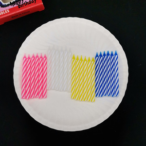 Venta de fábrica Paquete de 4 colores Vela de cumpleaños Hilo Vela Pastel para fiesta - Product Image 4