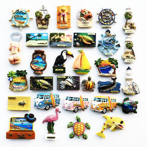 Aimants de réfrigérateur magnétiques en résine peinte, design Brise de l'Océan de <span class=keywords><strong>Tahiti</strong></span>, 7-8 cm, modèle <span class=keywords><strong>Tahiti</strong></span> 001, vente en gros transfrontalière - Product Image 1
