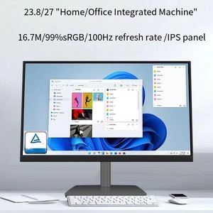 Nhà Máy Giá New 23.8 "LCD IPS All-in-One máy tính Set Core i3 i5 i7 I9 monoblock <span class=keywords><strong>PC</strong></span> tất cả trong một Barebone SSD 256GB DDR5 8GB - Product Image 2