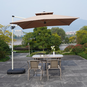 Outdoor 8-bone All Iron Double-top <b>Banana</b> Umbrella with Thick Fabric Beach & Coffee Shop for Garden - Product Image 3