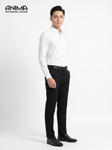 Chemise pour homme de qualité supérieure du Vietnam, en bambou respirant, séchage rapide, col classique, tenue pour réunion d'affaires - Product Image 2