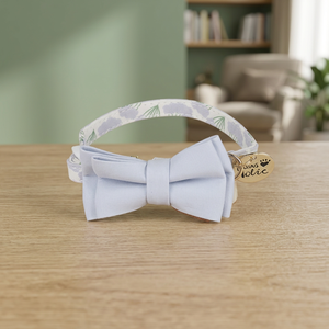 Modern Luxury Elegant Adjustable Durable Breathable XS <b>Dog</b> Collar Removable Bow Tie Dandelion Floral Pattern Personalized Soft - Product Image 3