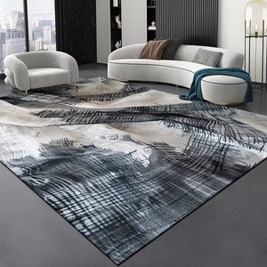 Alfombra Moderna de Gran Tamaño, Diseño <span class=keywords><strong>Oriental</strong></span>, Antideslizante, Resistente a las Manchas, de Poliéster, Acabado de Terciopelo Cristal - Product Image 6