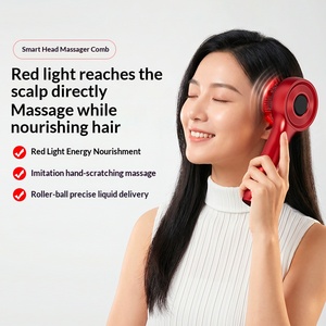 Peigne de massage multifonctionnel efficace Tahath Home 2026 avec lumière rouge, applicateur d'huile capillaire et masseur de cuir chevelu - Product Image 5