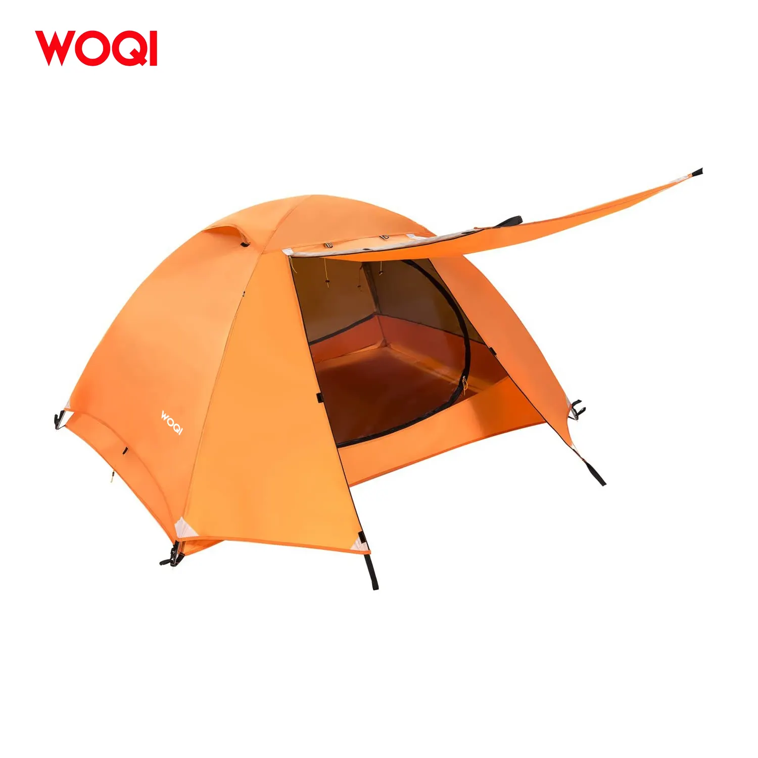 WOQI tenda Kemah ukuran besar mudah diatur, tenda berkemah luar ruangan untuk keluarga, mendaki gunung, dan glamping