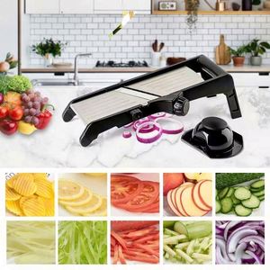 Multi-Function <b>Kitchen</b> <b>Gadgets</b> Manual Vegetable Slicer Adjustable Mandoline Slicer Cutter Stainless Steel Vegetable Chopper - Product Image 6