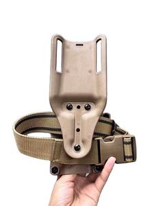 ESK Fabrieks Prijs Tactische Veiligheid Auto Universele <span class=keywords><strong>Holster</strong></span> Hendel 1 Slot OWB Pistool ABS/Nylon/Polymeer Duurzaam Zwart/Tan MOLLE Snel - Product Image 5