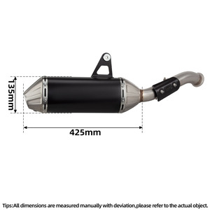 Pour ADV790 790ADV <span class=keywords><strong>CFMOTO</strong></span> 800MT <span class=keywords><strong>MT800</strong></span> Moto d'aventure, kit d'échappement à enfiler avec silencieux et tube en acier inoxydable avec DB Killer - Product Image 2