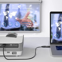 4K naar HDMI adapter, DP naar HDMI adapter mannelijk naar vrouwelijk verguld 2K 3D 60Hz voor HP, HDTV, projector, desktop etc.