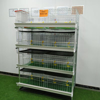 Cage à poulets de chair multi-niveaux de type H avec système automatique et convoyeur pour usage domestique, vente au détail, usine de fabrication et ferme