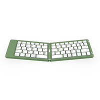 Keyboard Mekanik Nirkabel Lipat Mini Ultra Tipis Ukuran Penuh Baru, USB-C Isi Ulang, Daya Tahan Baterai Lama, Tahan Tumpahan