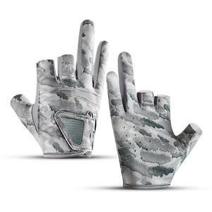 Gants de kayak et d'aviron à trois doigts pour hommes et femmes, respirants, antidérapants, pour la pêche à la ligne, le cyclisme, équipement sportif d'été personnalisé - Product Image 4