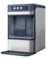 Machine à glaçons automatique Ouruoxi avec capteur de niveau de glace et auto-nettoyante, production de 15 kg par jour pour la maison, les bars, les restaurants et les commerces