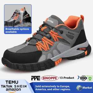 OEM Men's Breathable Anti-Smash Work Shoes Steel <b>Toe</b> <b>Cap</b> Safety Shoes Puncture-Resistant Wear-Resistant Protective Safety Shoes - Product Image 4