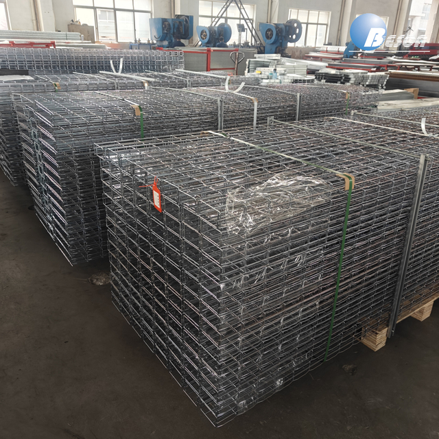 Telecom Wire Mesh Cable Tray Basket Tray Zinc Plating Mesh Tray