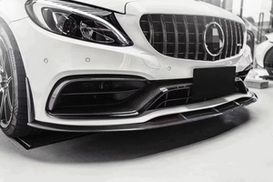 Parachoques decorativo de fibra de carbono para <span class=keywords><strong>mercedes</strong></span>-<span class=keywords><strong>benz</strong></span>, ventilación adecuada para W205C63 C43 <span class=keywords><strong>COUPE</strong></span>, labios de parachoques delantero - Product Image 6