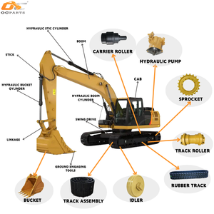 Cadena de goma personalizada para excavadora, para quitanieves, cosechadoras y trepadoras de escaleras, para piezas de excavadora usadas - Product Image 6