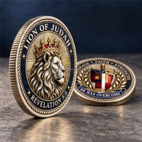 Pièce de monnaie en métal frappée à l'emporte-pièce, personnalisée avec logo 3D peint et impression typographique – Cadeau Fête des Pères pour collectionneurs d'art