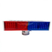 Feux de signalisation routière clignotants à LED rouge et bleu de haute qualité Maxroad MR-SLL104, solaires, en ABS, protection IP65, haute intensité